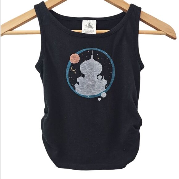 Disney Parks Exclusive Aladdin Agrabah Castle Tank Top Black NWOT Kids Sz 5/6 - Picture 1 of 10
